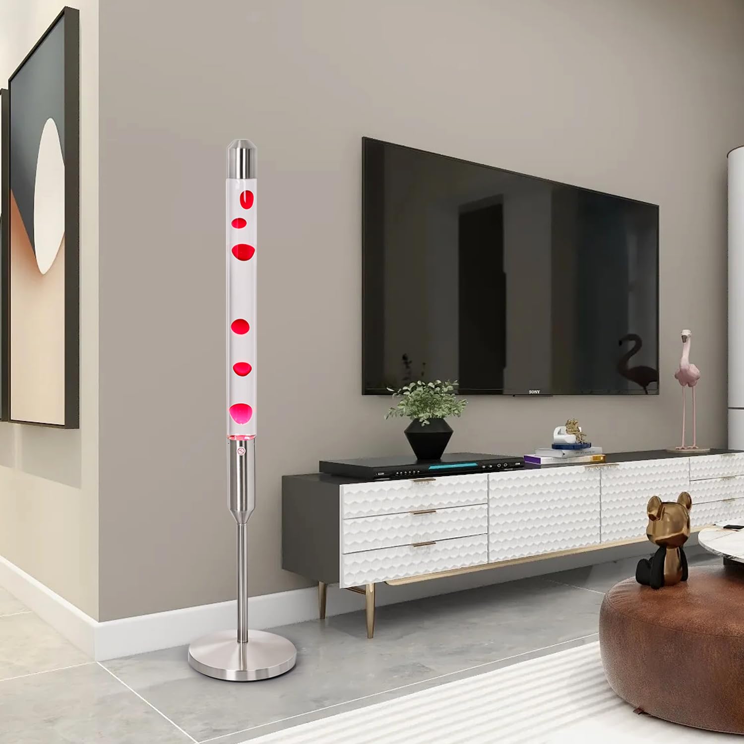 Kyzfy 47.5-Inch Liquid Motion Lamp,Magma Lamp, Mood Relaxation